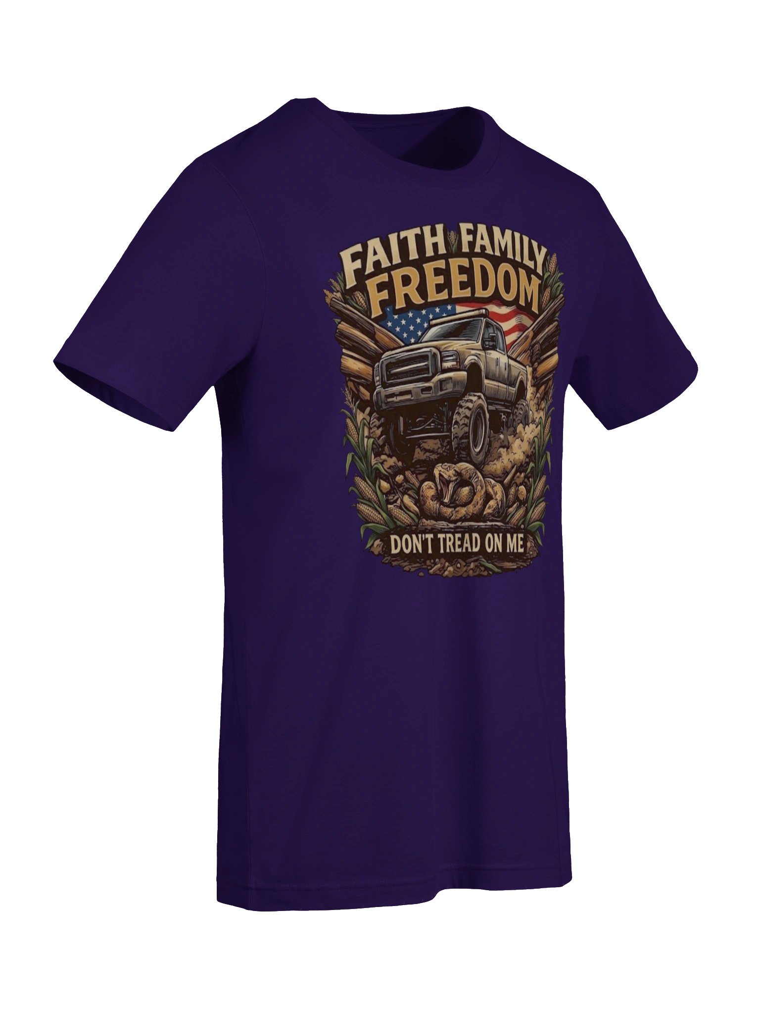 Faith Family Freedom — 4x4 Patriotic Truck Tee product image (57)