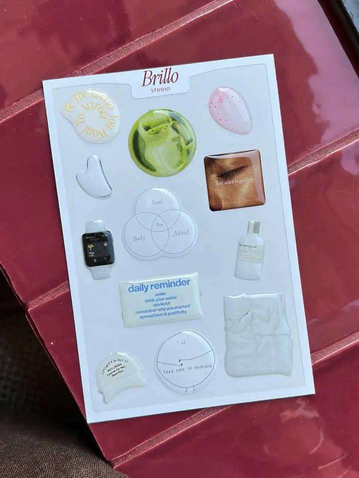 Wellness 3D Sticker Set product image (2)