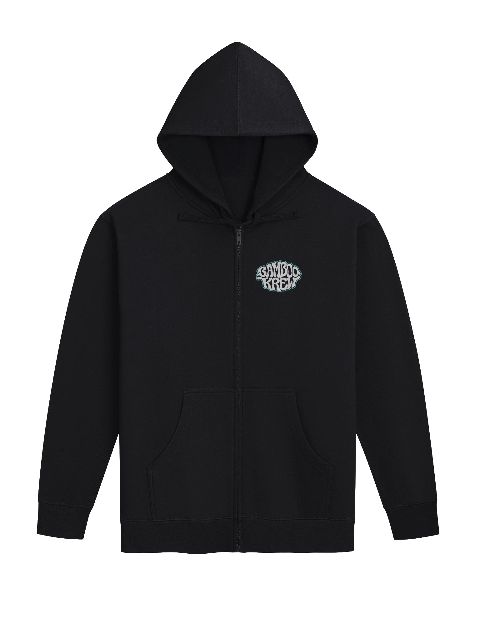 Bamboo Krew Bubble Letter Zip-Up Hoodie product image (1)