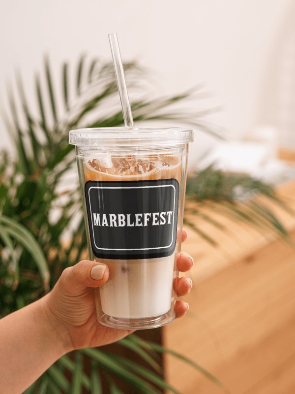 Marblefest May 2026 - Double Wall Clear Plastic Tumbler product image (5)