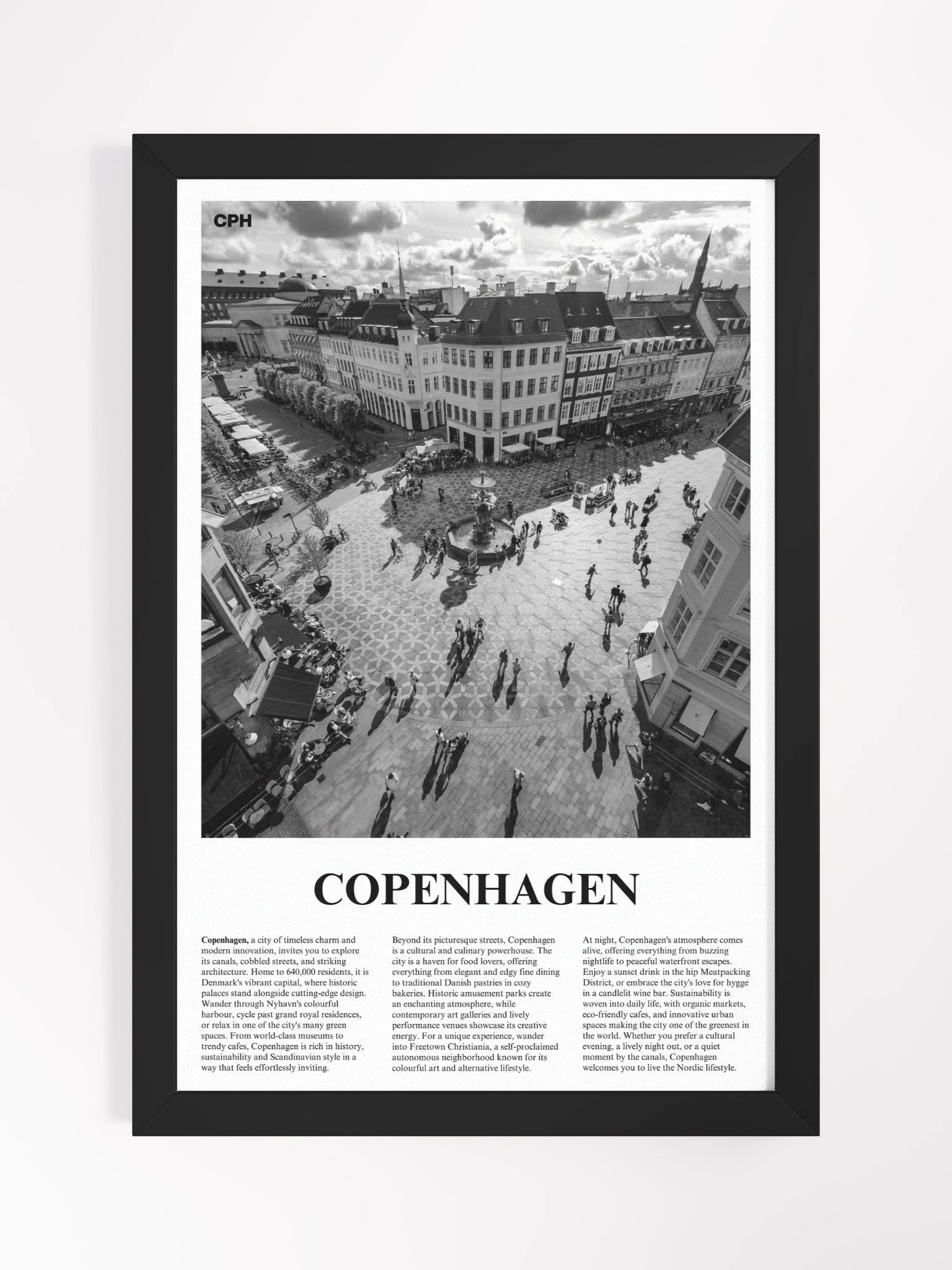 Copenhagen 02 Newspaper Poster | Framed product image (5)