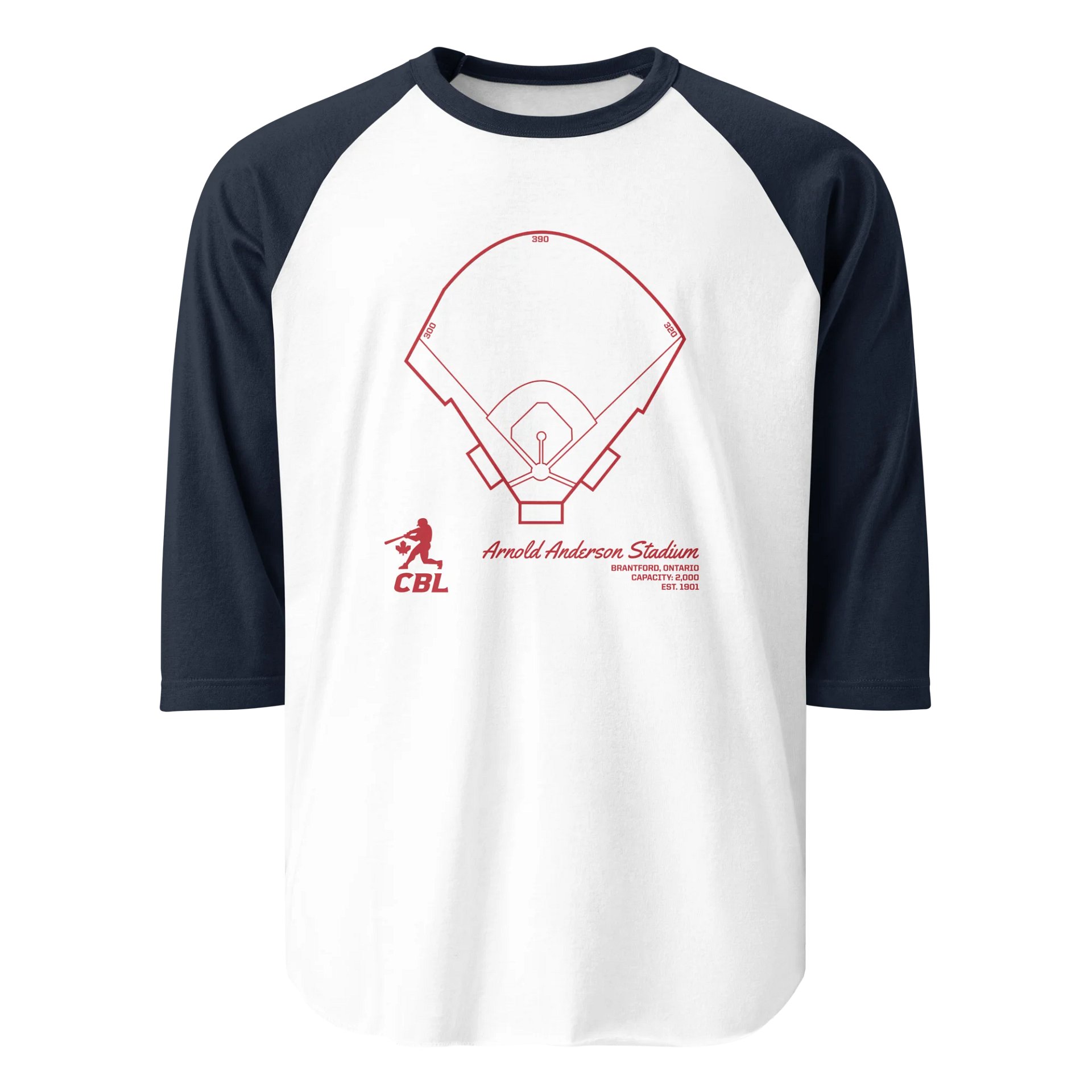 Brantford Ballpark 3/4 Tee product image (10)