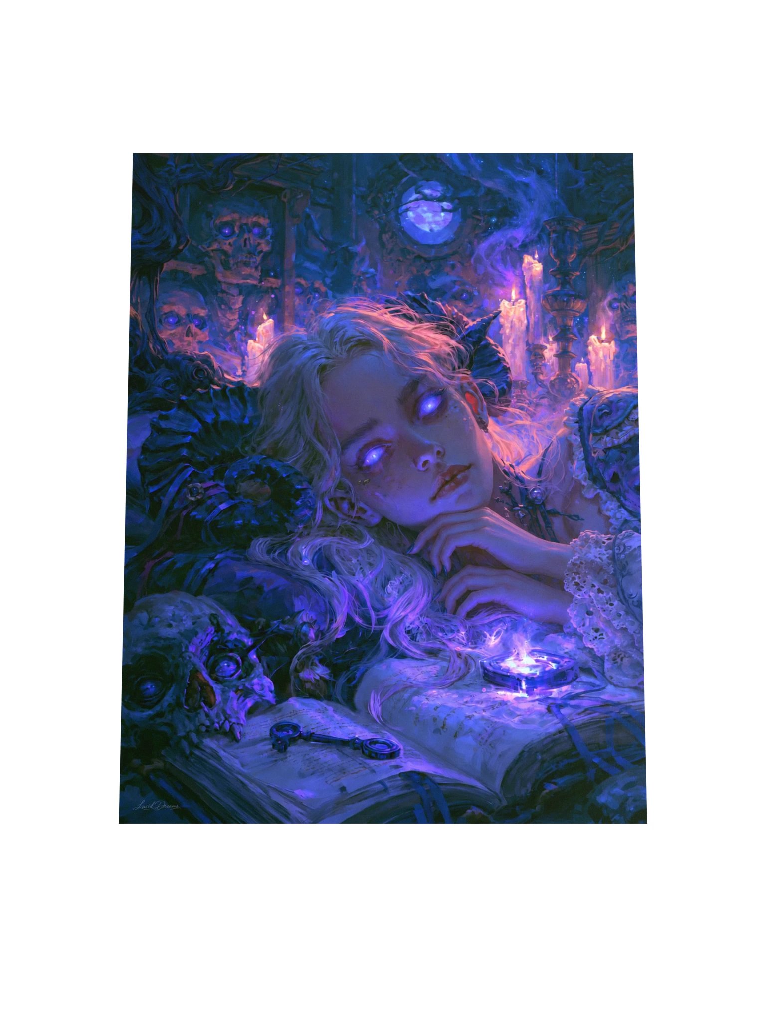 Haunted Doll Art Print — Moonlit Haunted Doll product image (8)