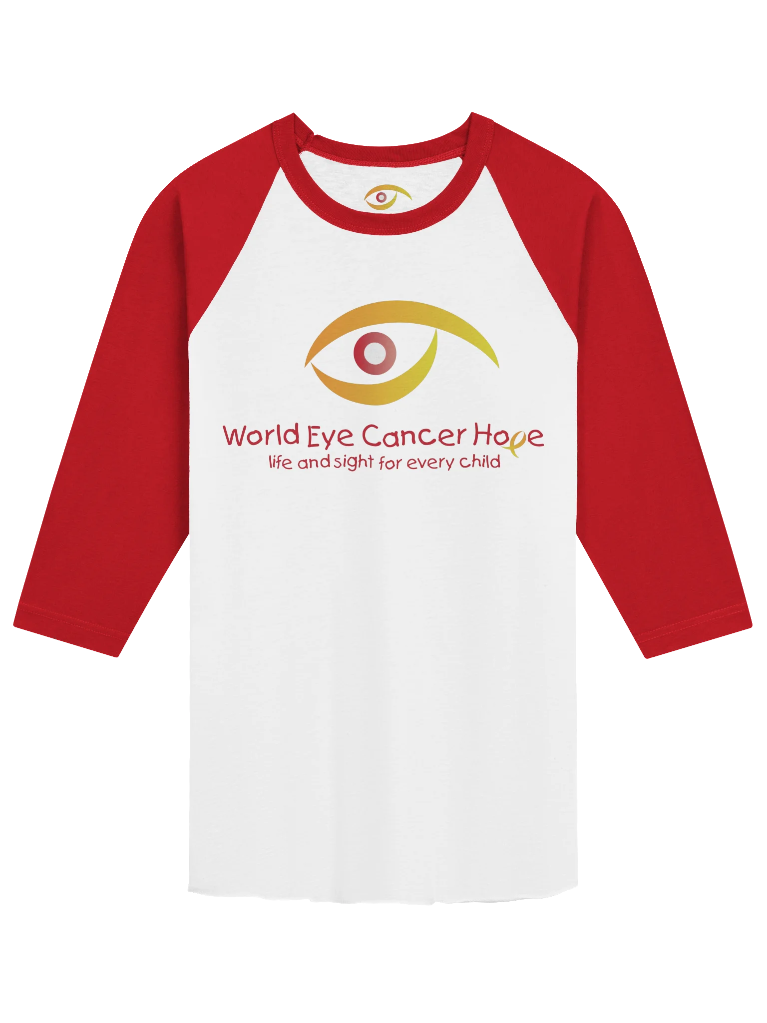 Red WE C Hope Logo - Raglan Tee product image (1)