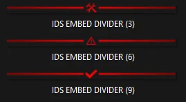 Ruby Red Embed Divider Bars product image (2)