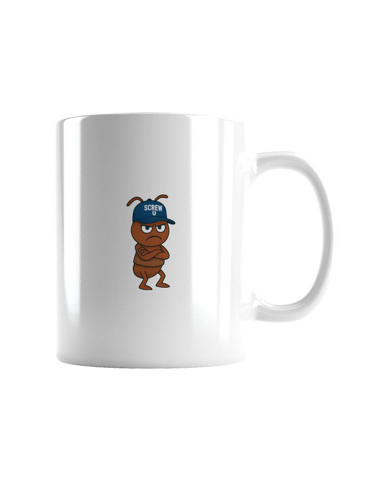 Screw U Coffee Mug by The ReluctAntz – White product image (2)