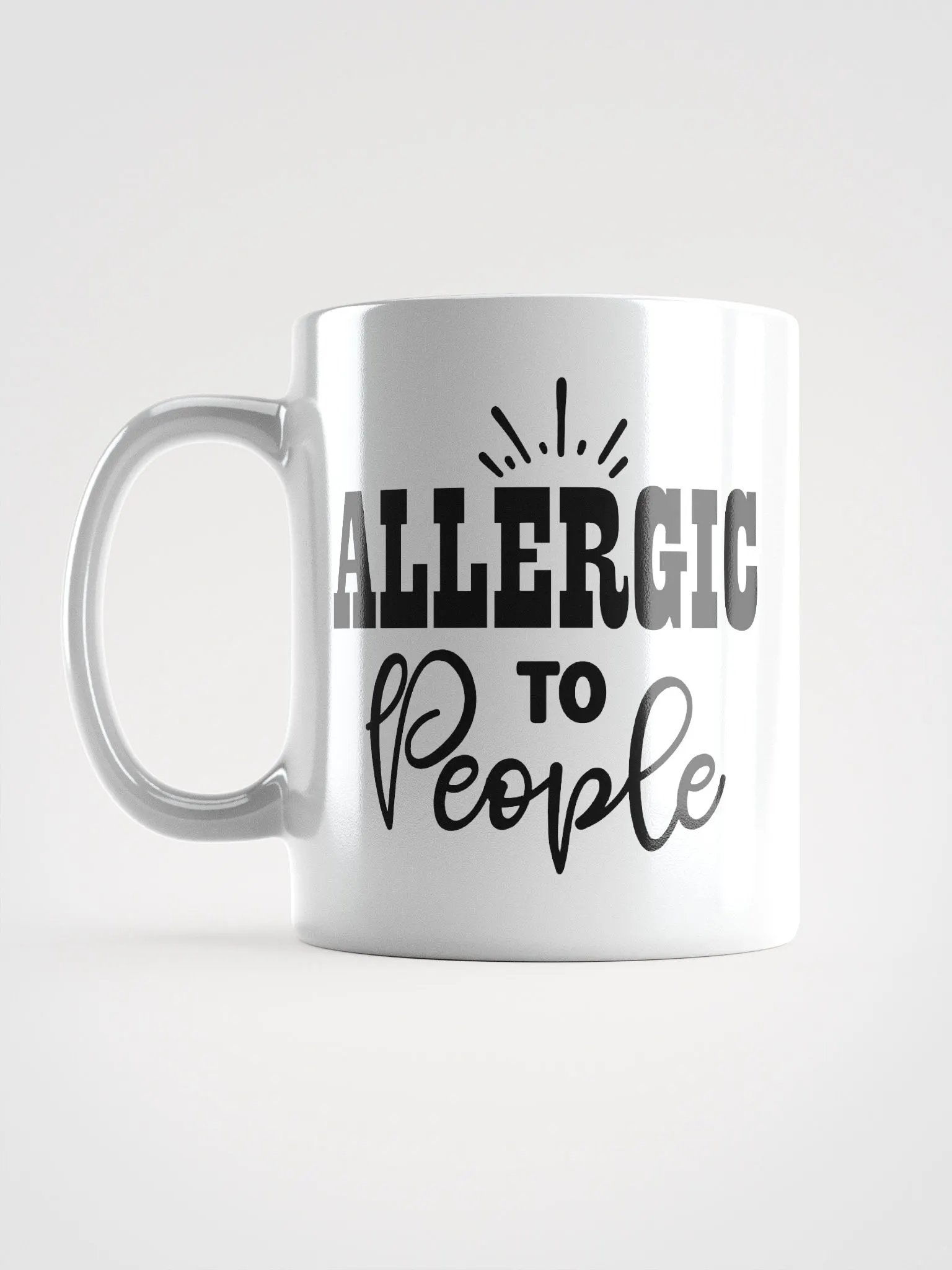 Allergic To People Glossy Mug product image (6)