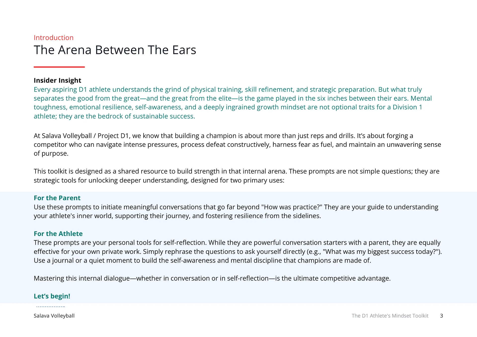 FREE: The D1 Athlete's Mindset Toolkit Guide product image (3)