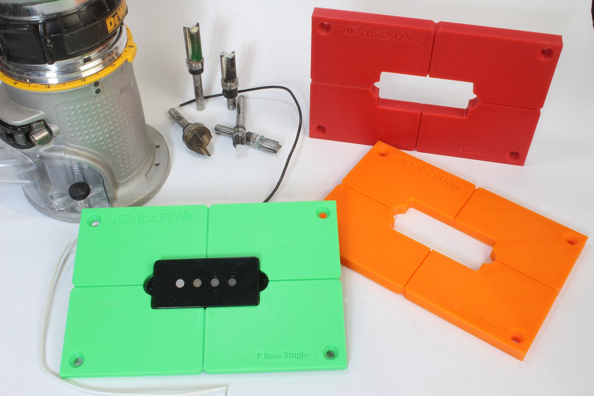 Precision Bass Guitar Style SINGLE Pickup Routing Template (3D Print File) product image (1)