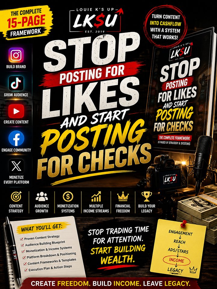 Stop Posting for Likes and Start Posting for Checks product image (1)