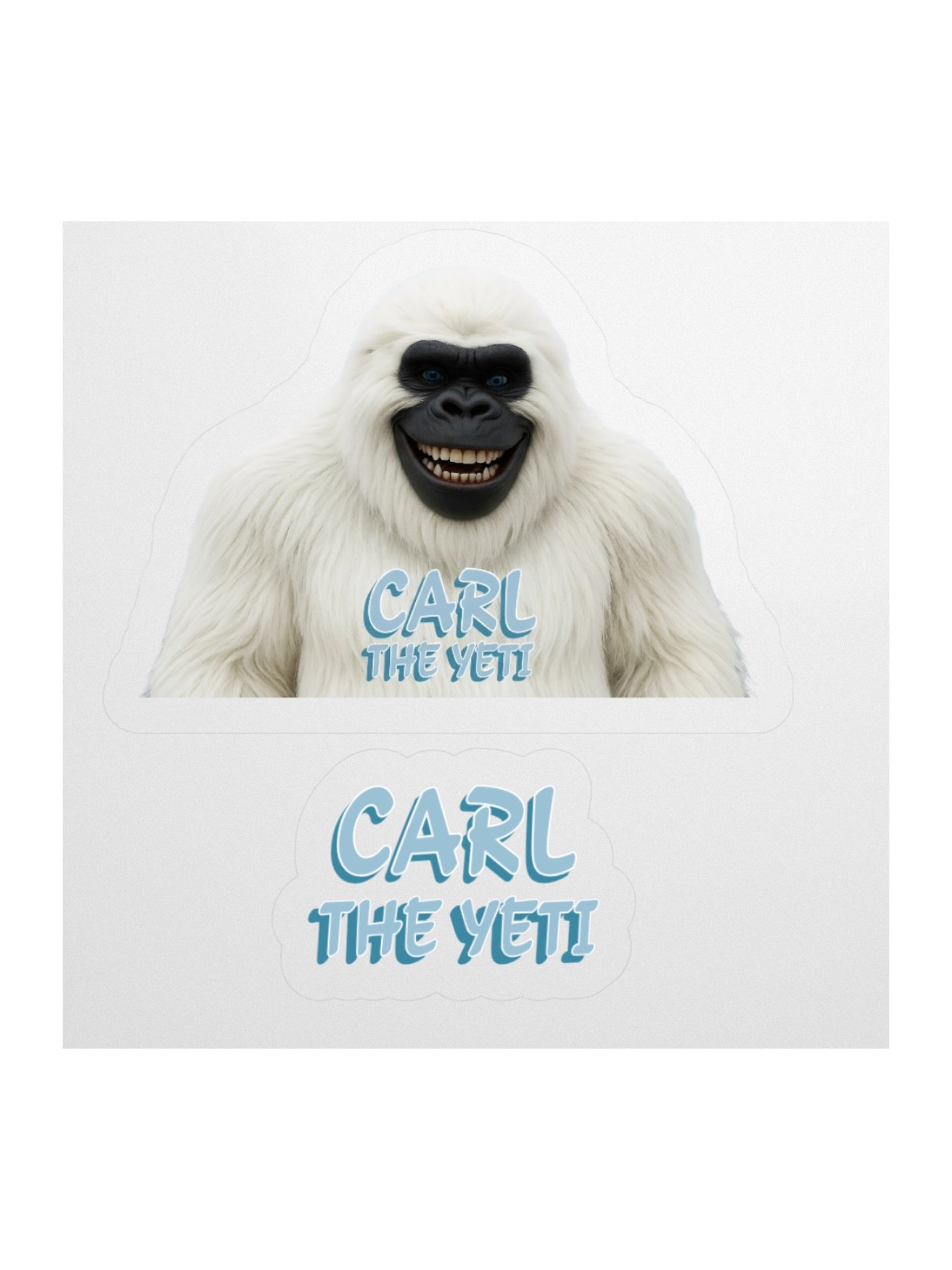Carl the Yeti Kiss Cut Stickers product image (1)