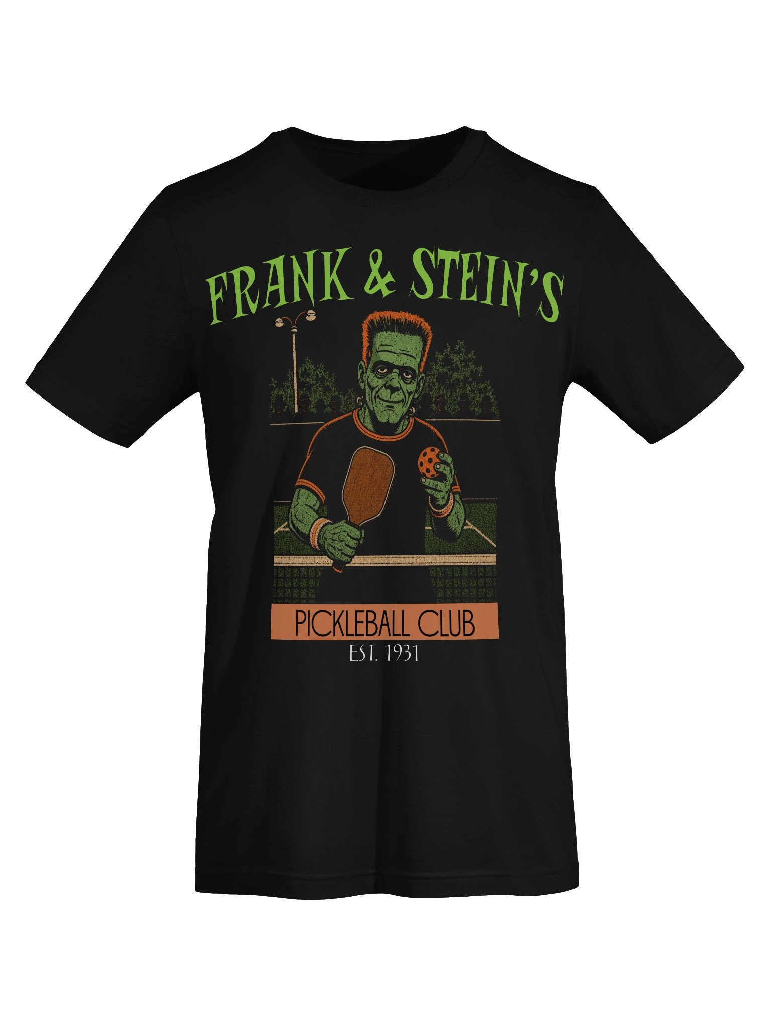 Frank and Stein Pickleball Tee Halloween Gift for Men and Women product image (5)