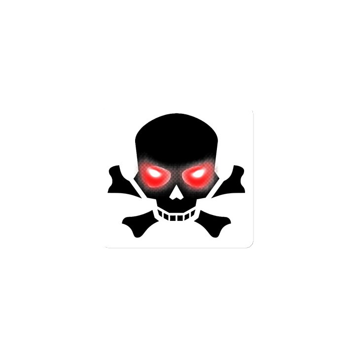 "Max E" Laser Eyes Skull Magnet product image (1)