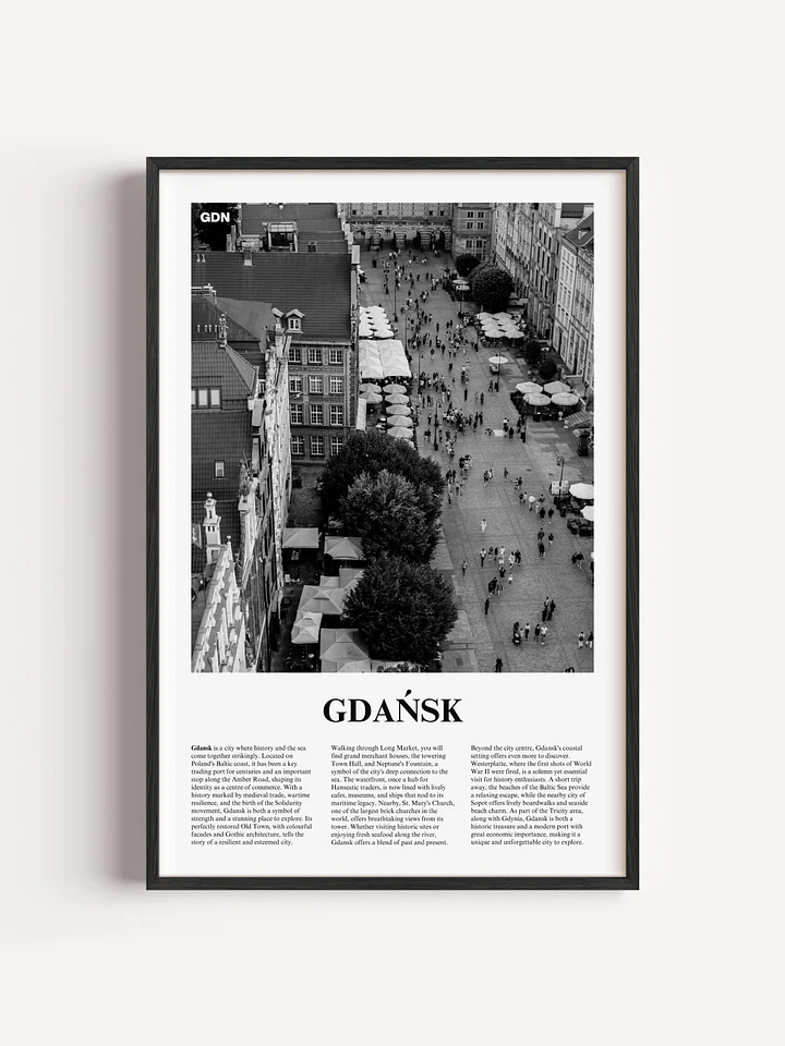 Gdansk 03 Newspaper Poster | Framed product image (1)