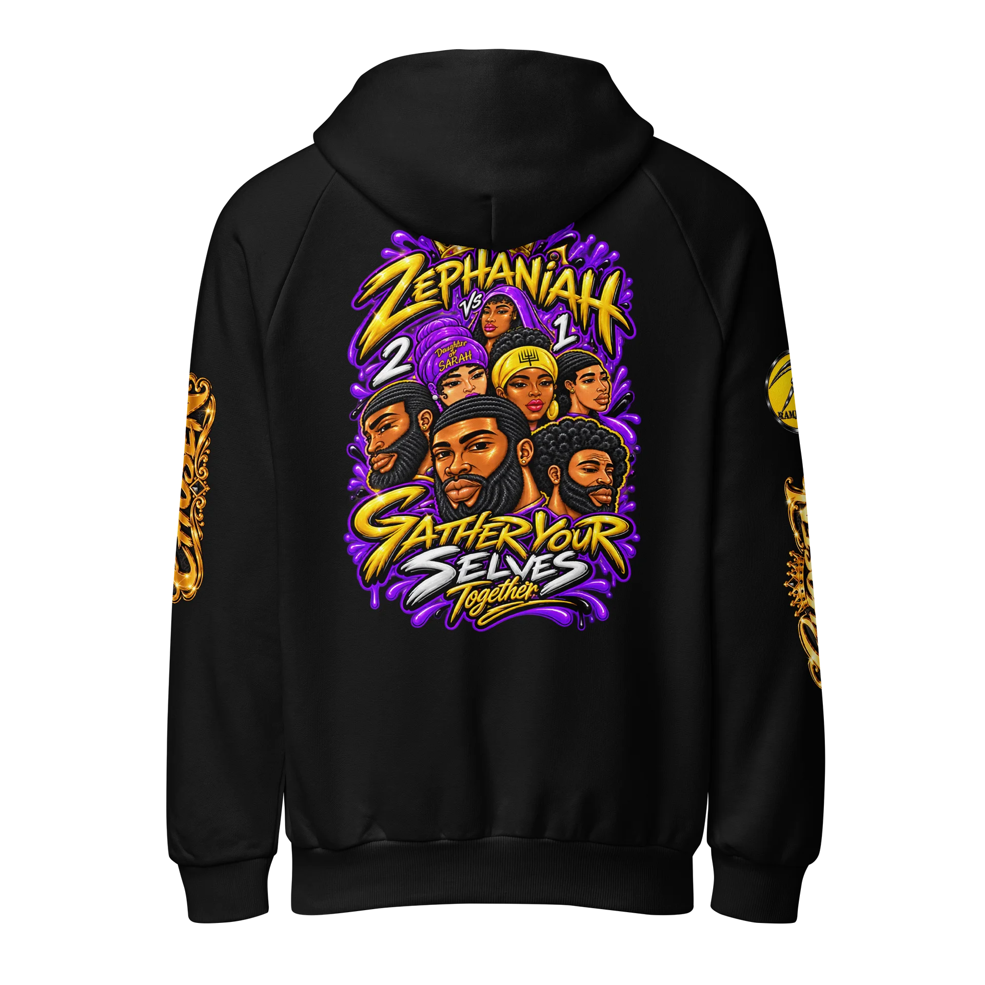 Zephaniah 2 vs 1 Gather Yourselves Hoodie Purple product image (4)