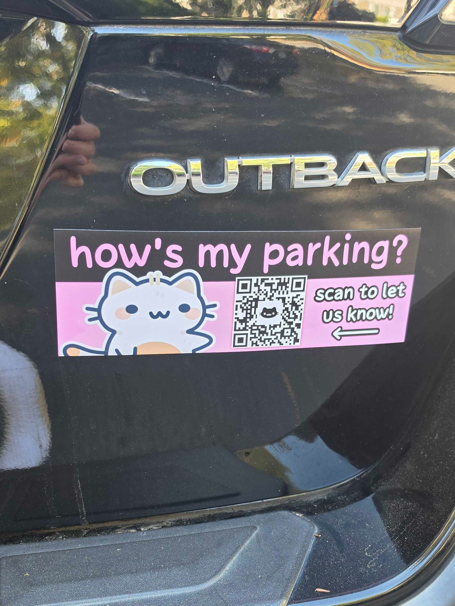 Hows My Parking? Bumper Magnet product image (3)