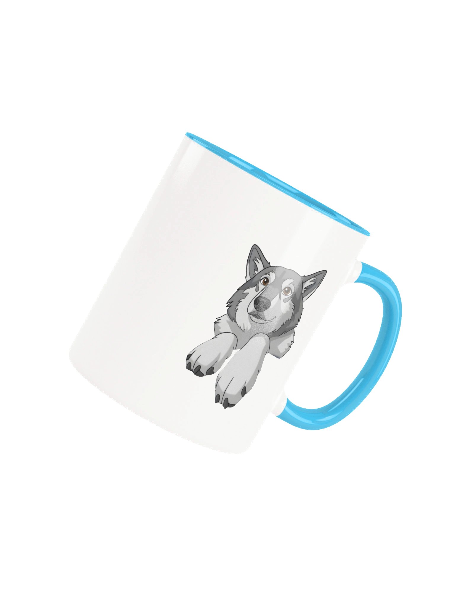 Symmetrical Wolf Cartoon Ceramic Mug product image (7)