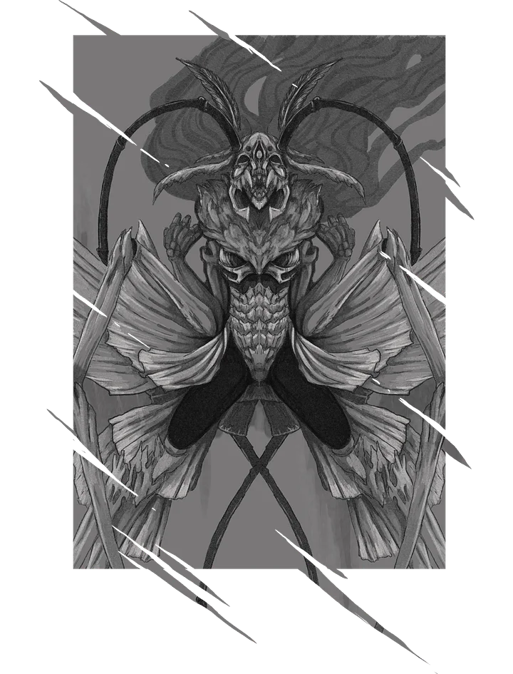 Praying mantis monster girlscream- tee product image (1)