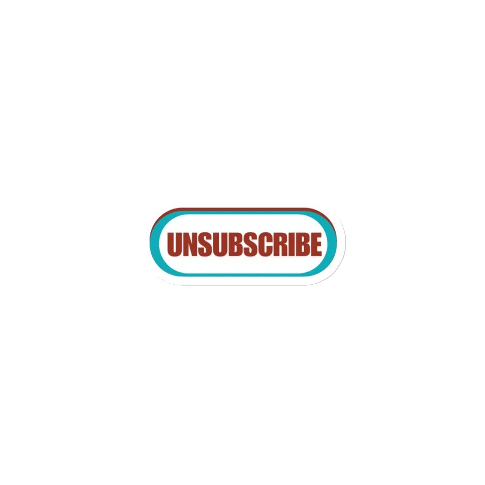 Unsubscribe | Die-Cut Magnets by Allcolor product image (1)