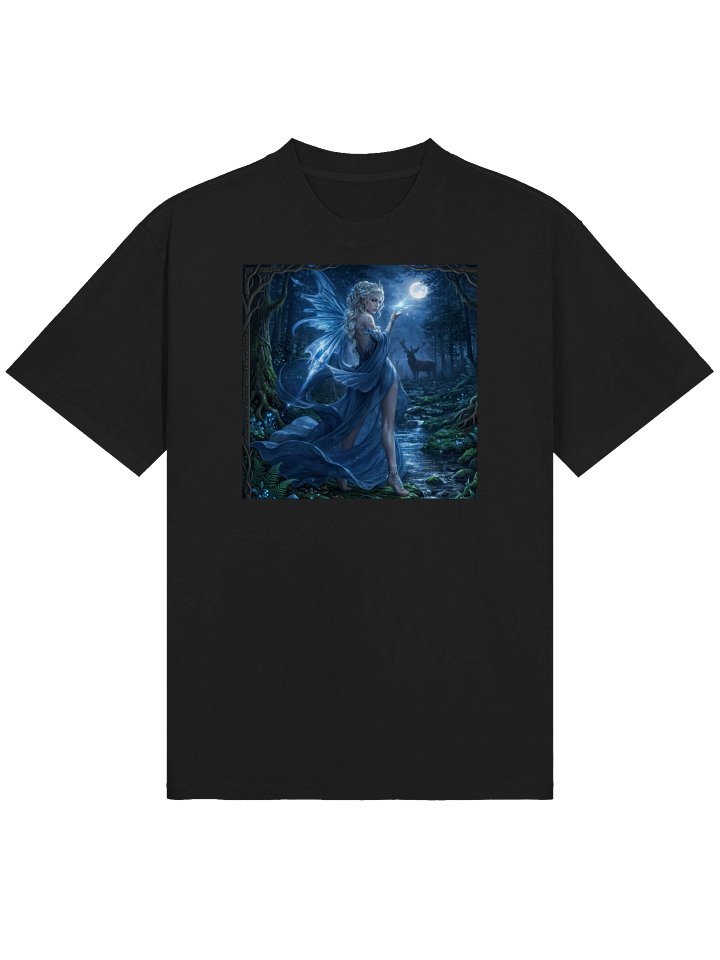 Moonlit Forest Fairy | Astral Mystical Art | Blue Moon Goddess Portrait product image (1)