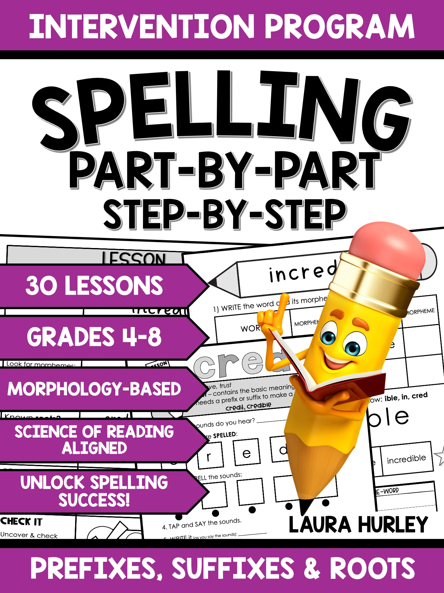 Spelling Part-by-Part, Step-by-Step: Intervention, Grades 4-8 product image (1)