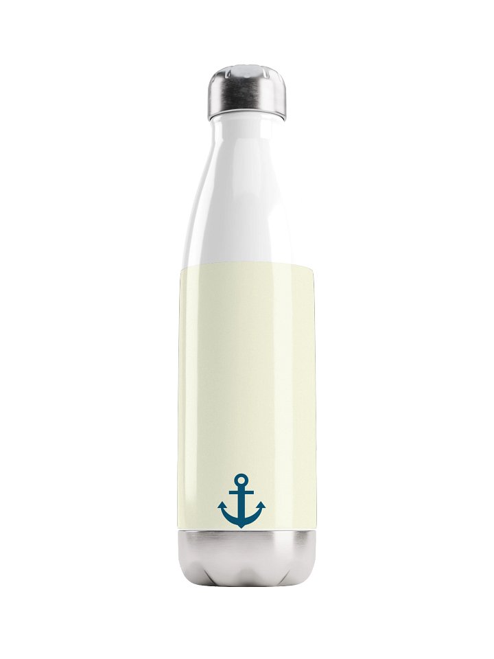Minimalist Anchor Water Bottle, 17oz Stainless Steel Vacuum Flask, Insulated Bowling Pin Bottle, product image (1)