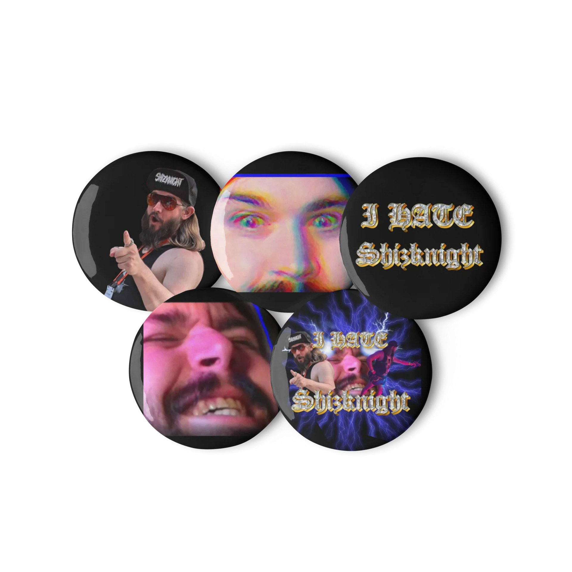 I hate shizknight buttons product image (3)