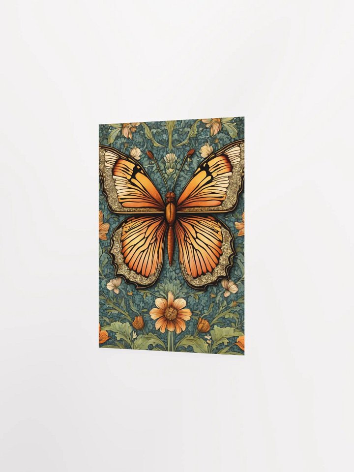 William Morris Inspired Butterfly Three Poster 5x7 inches product image (2)