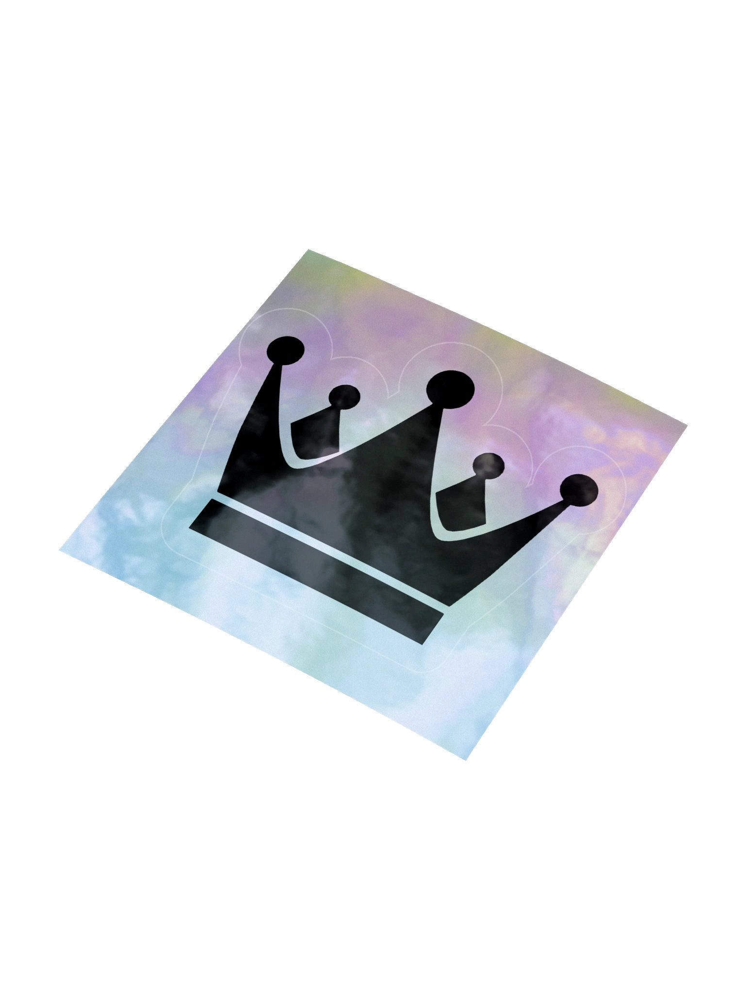 Decium's Holographic Crown Sticker product image (7)