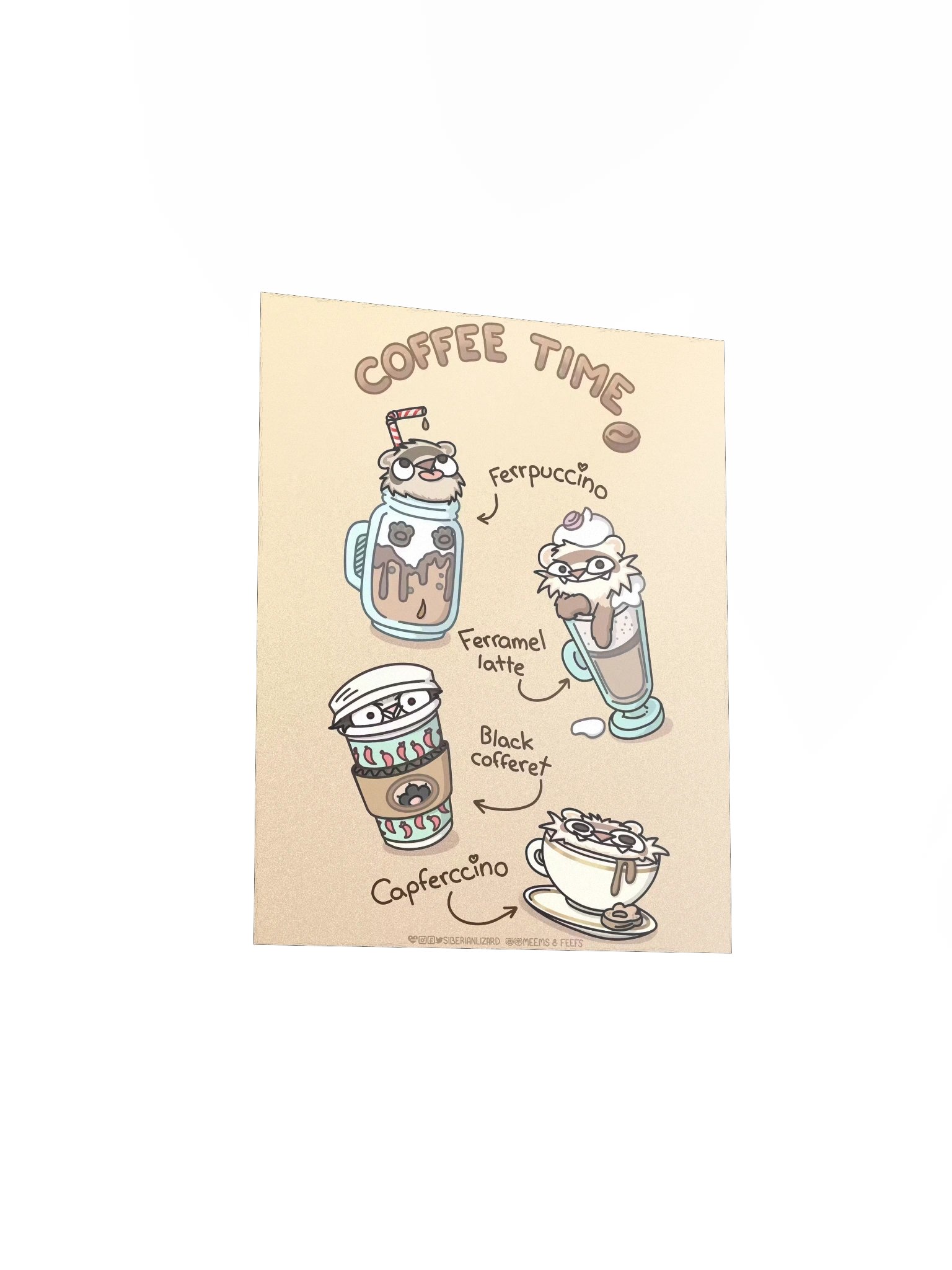 Ferret Coffee Time | Poster product image (8)