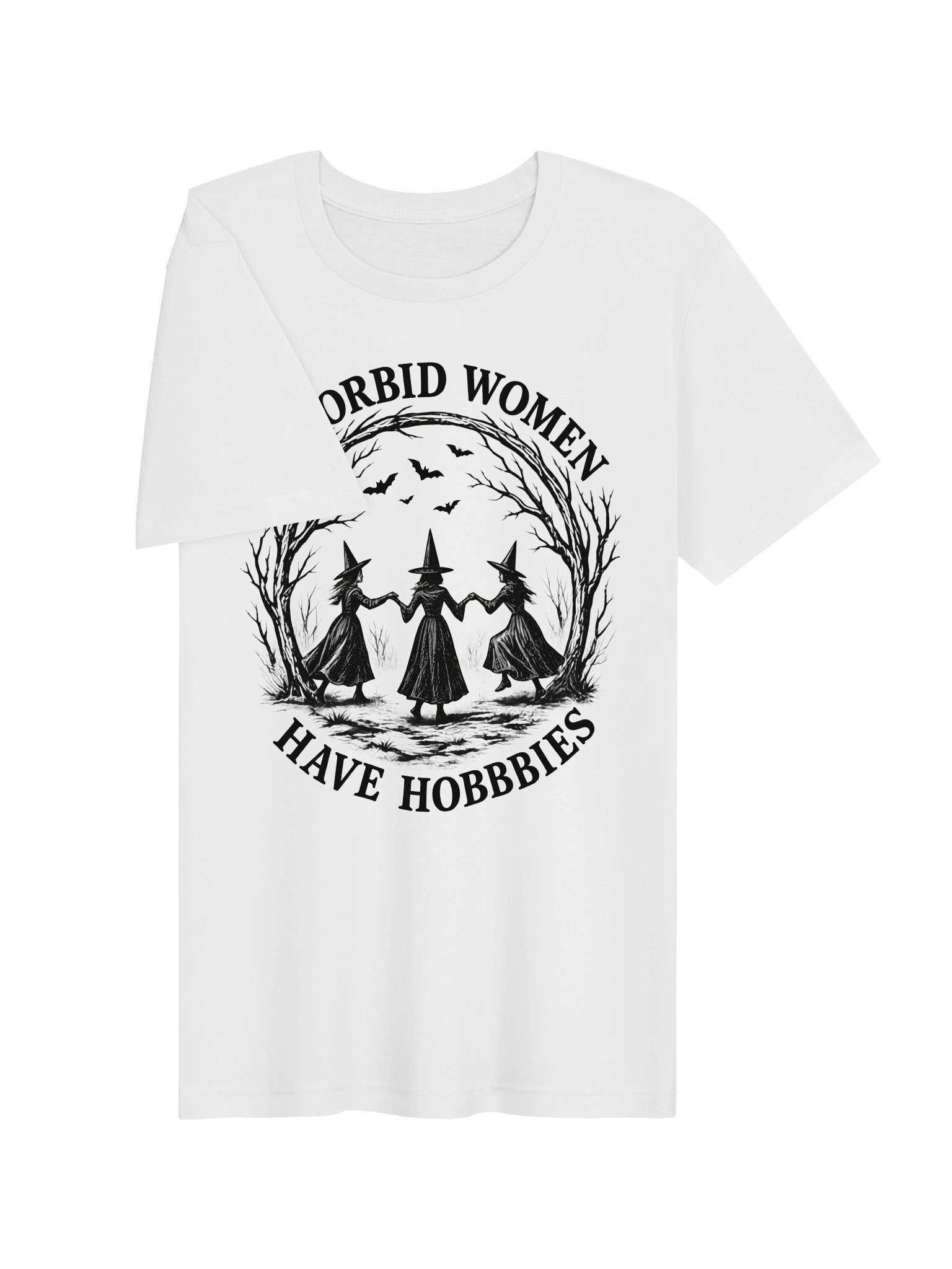 God Forbid Women Have Hobbies – Witchy Halloween Tee product image (2)