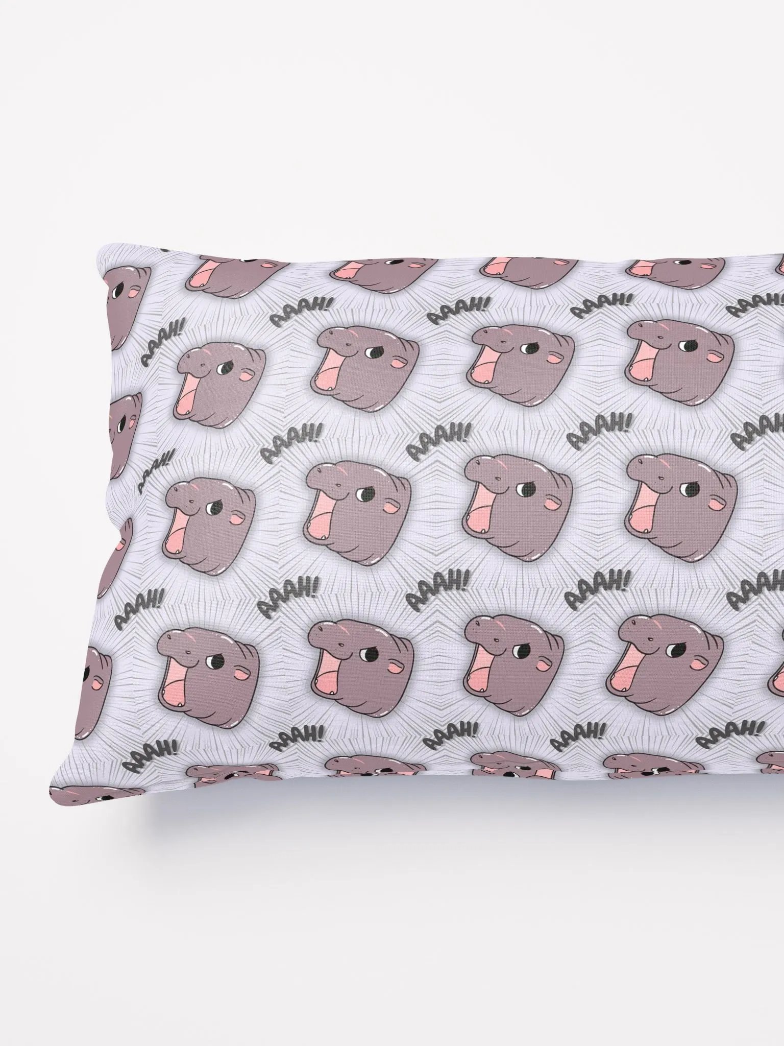 MOODENG'S LIGHT PURPLE AAAH! PILLOW! product image (4)