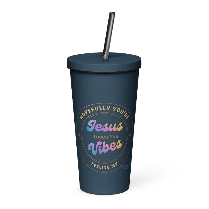 Jesus Vibes Travel Tumbler - Navy product image (1)