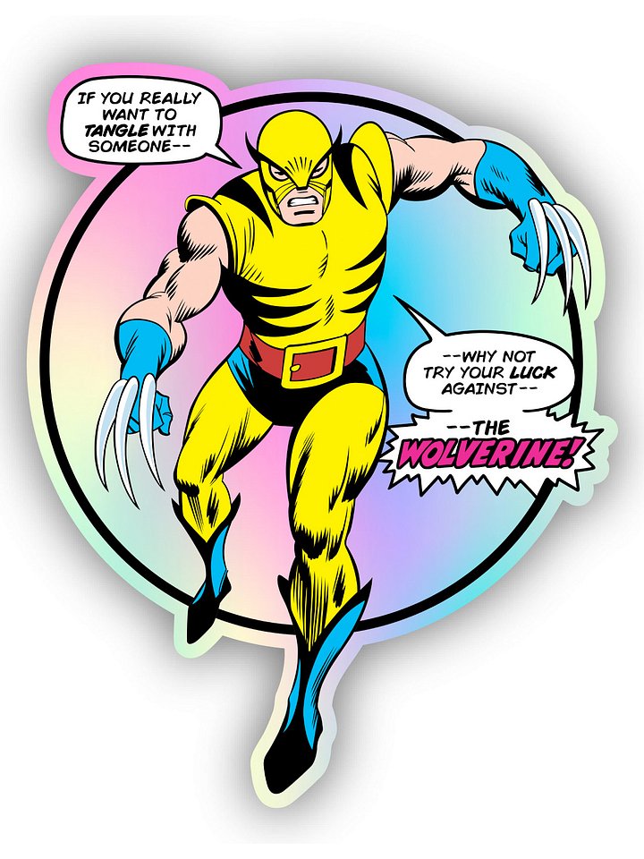 Wolverine First Appearance Holographic Hulk #180 Sticker product image (1)