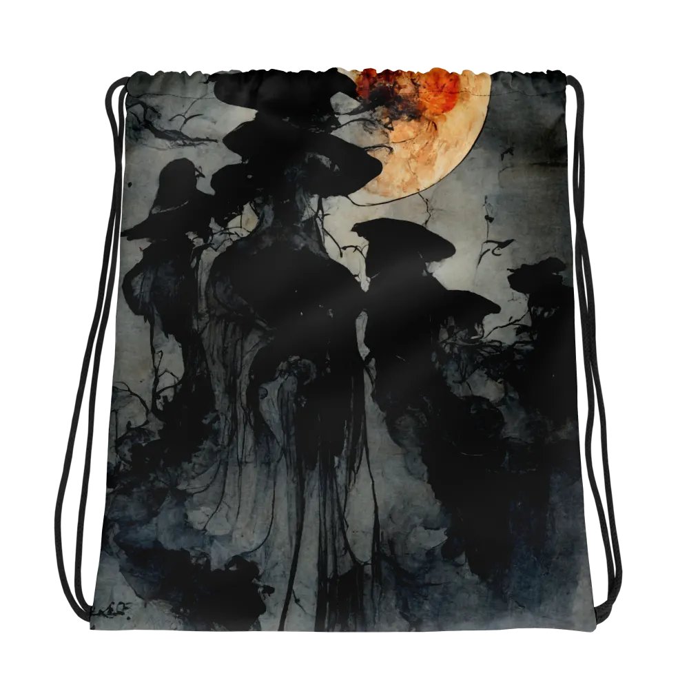 Mystical Moonlight Drawstring Backpack product image (1)