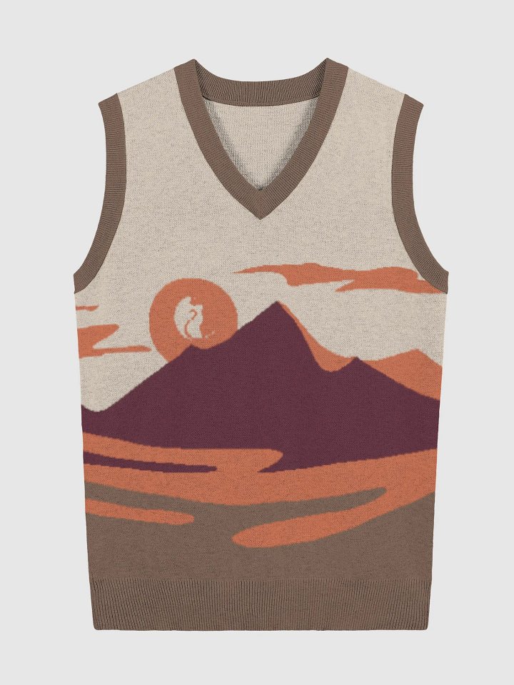 KawaiKitten V-Neck Fiery Volcano Vest product image (1)