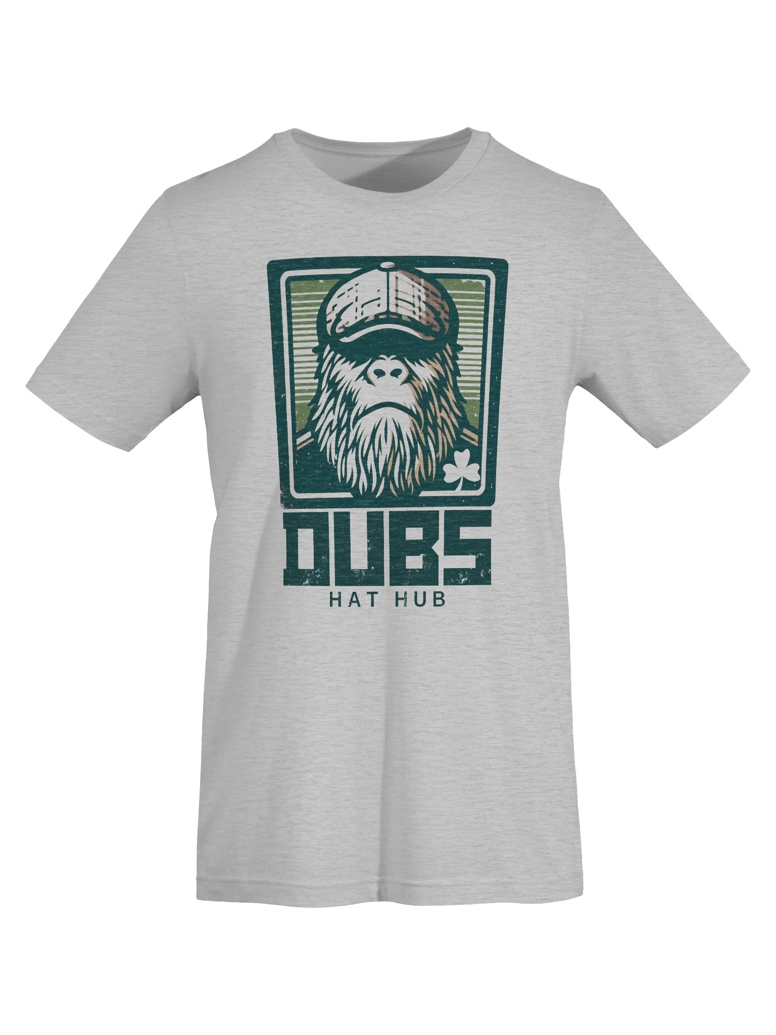 Luck of the Sasquatch – Irish Capped Cryptid Distressed Tee | Dubs Hat Hub product image (7)
