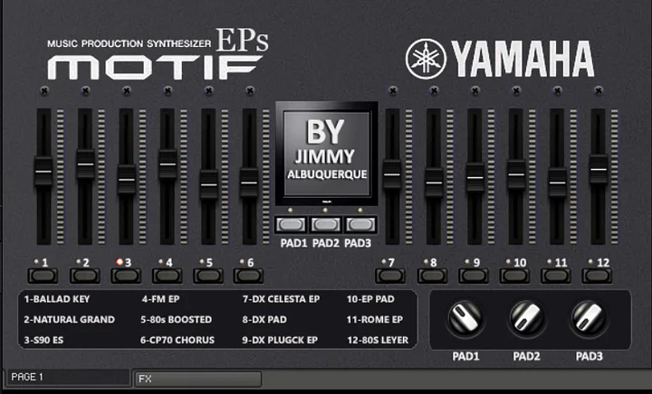Yamaha Motif XF8 product image (1)