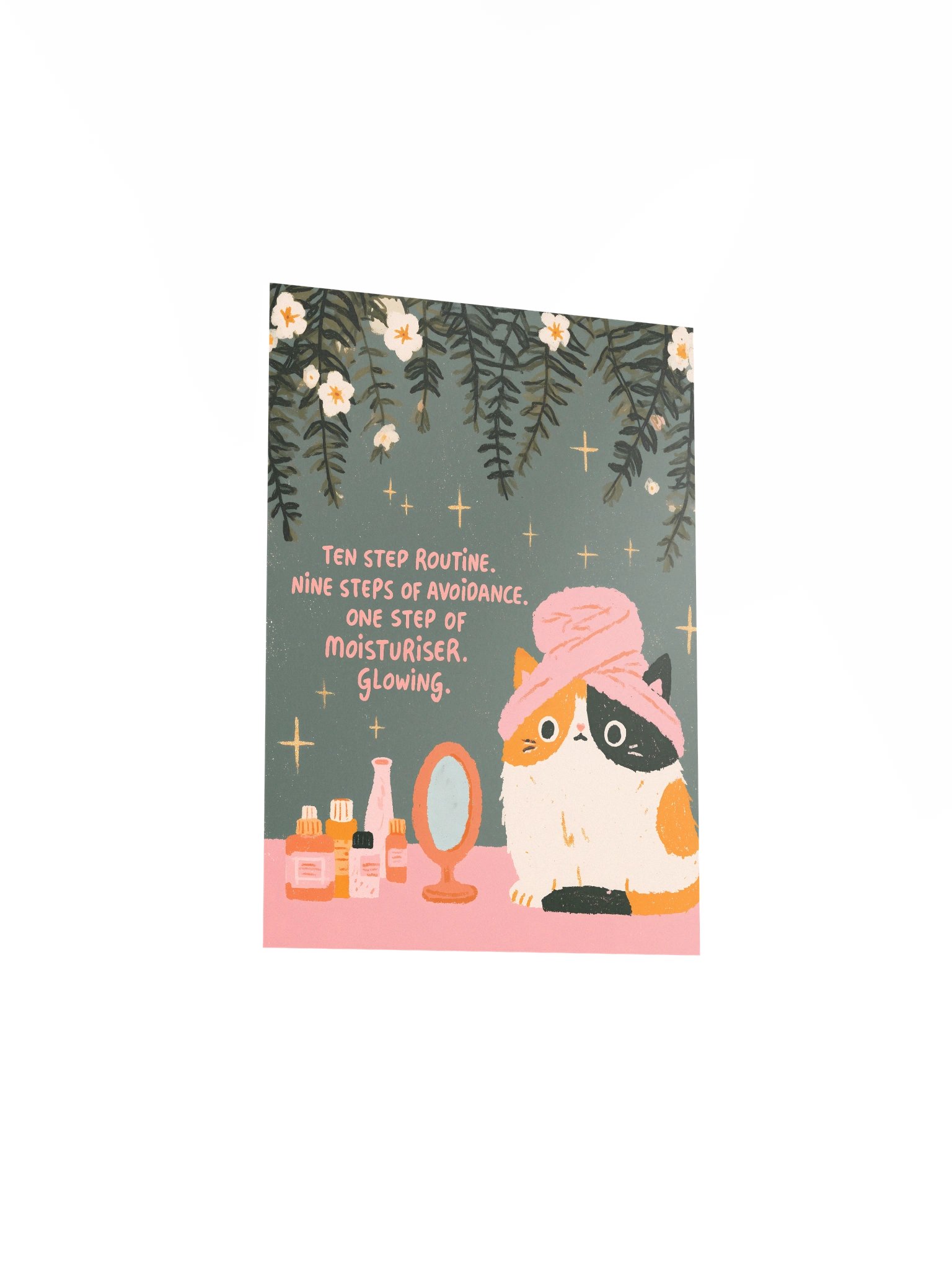Cat Skincare Glow Poster product image (19)