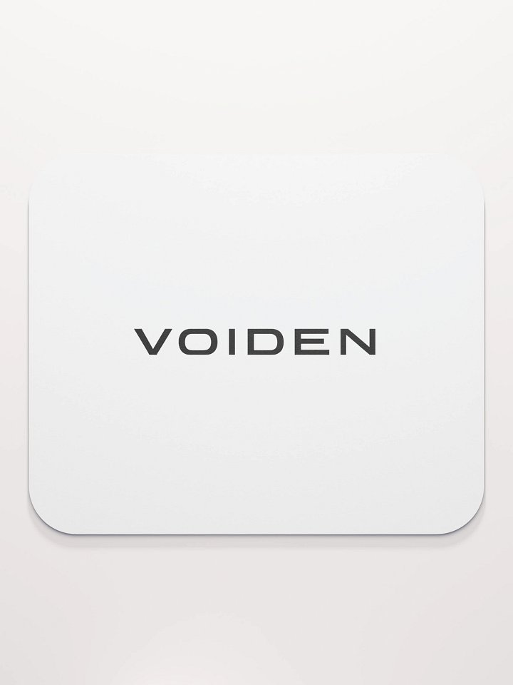 VOIDEN // Classic Mouse Pad – Center Logo (White) product image (2)
