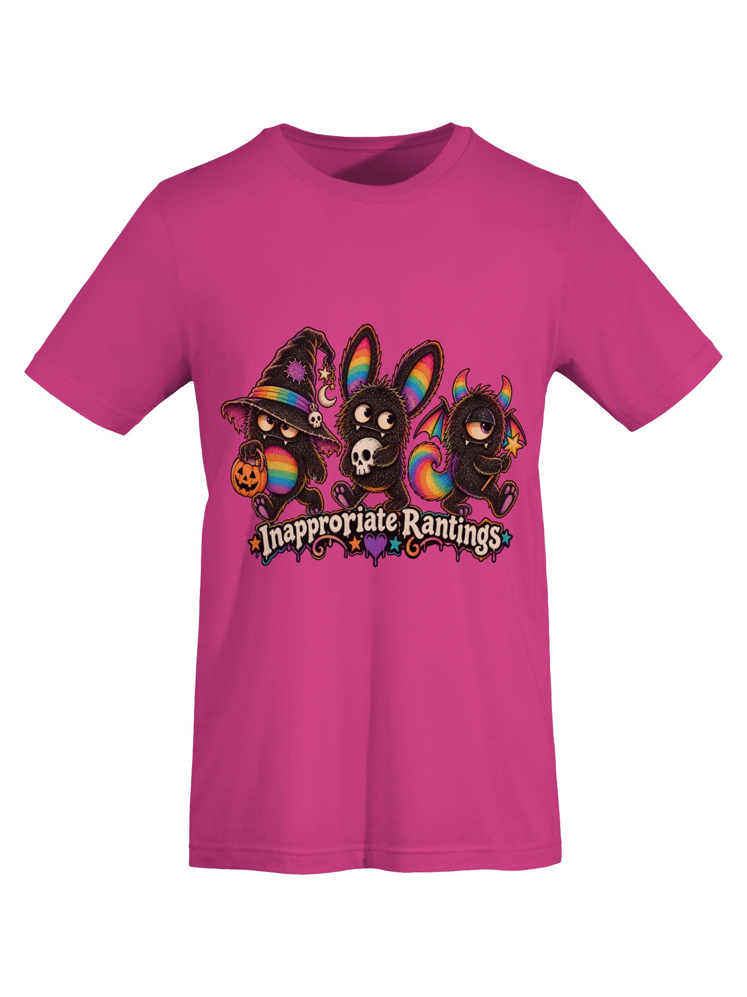 Rainbow Monsters Halloween Tee product image (103)