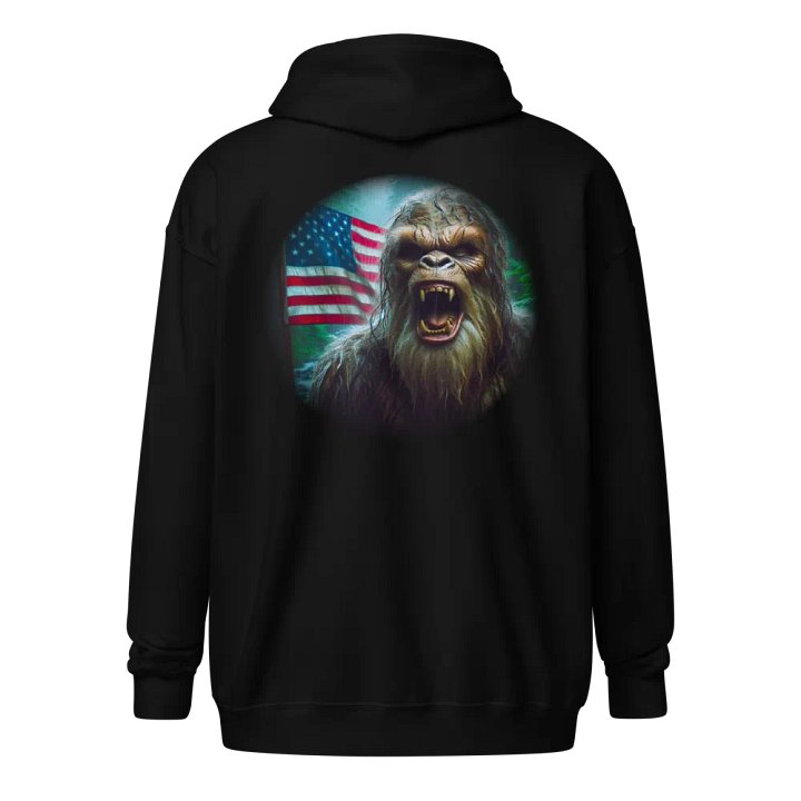 BIGFOOT YELL WITH FLAG ZIP HOODIE product image (1)