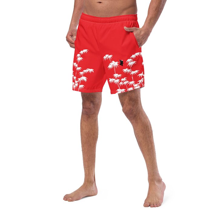Blood Red Bamboo Ninja Swim Trunks product image (2)