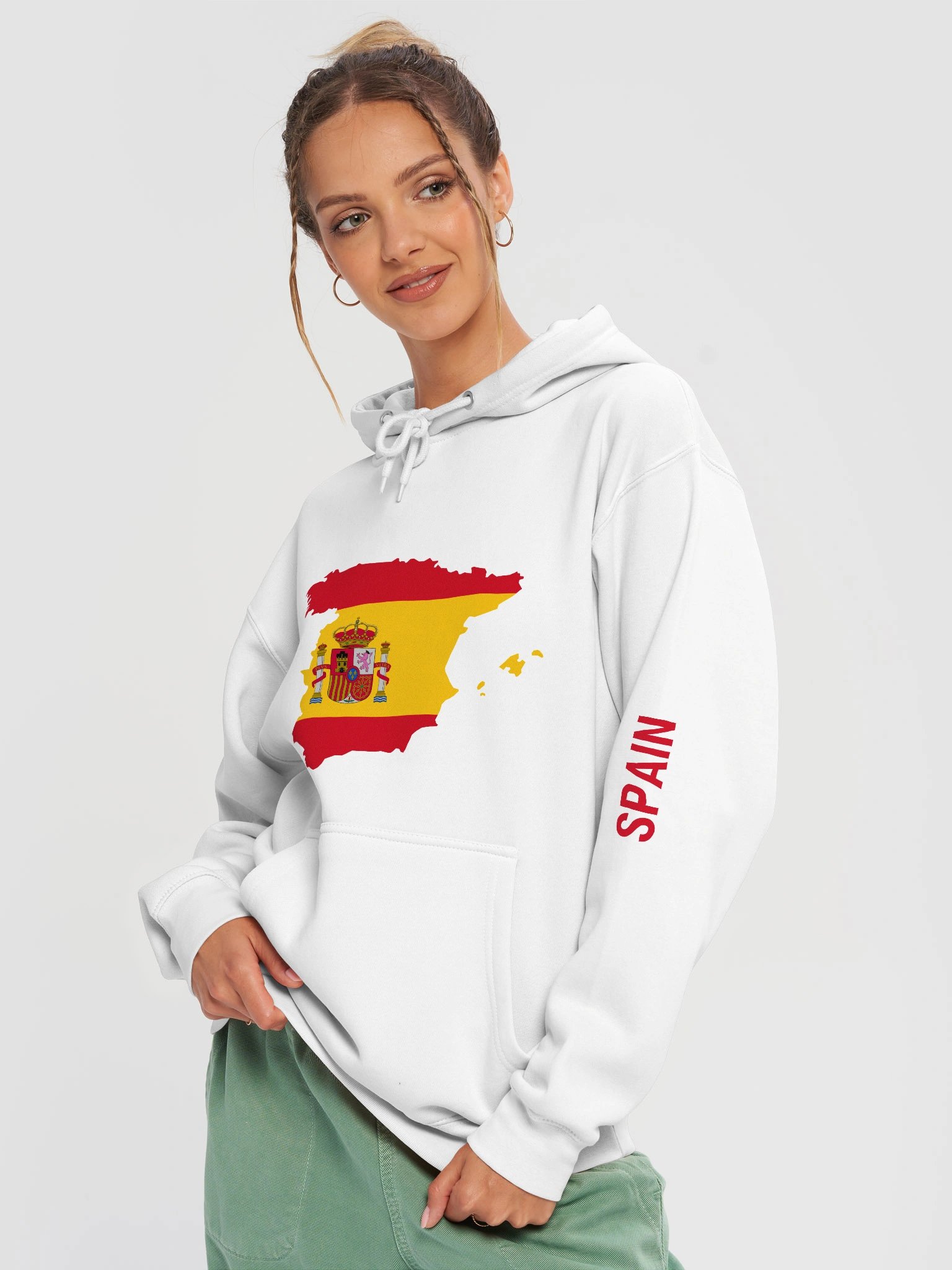 Spain 2026 World Cup Flag Hoodie - World Cup 2026 Edition - Premium Unisex Hoodie product image (20)