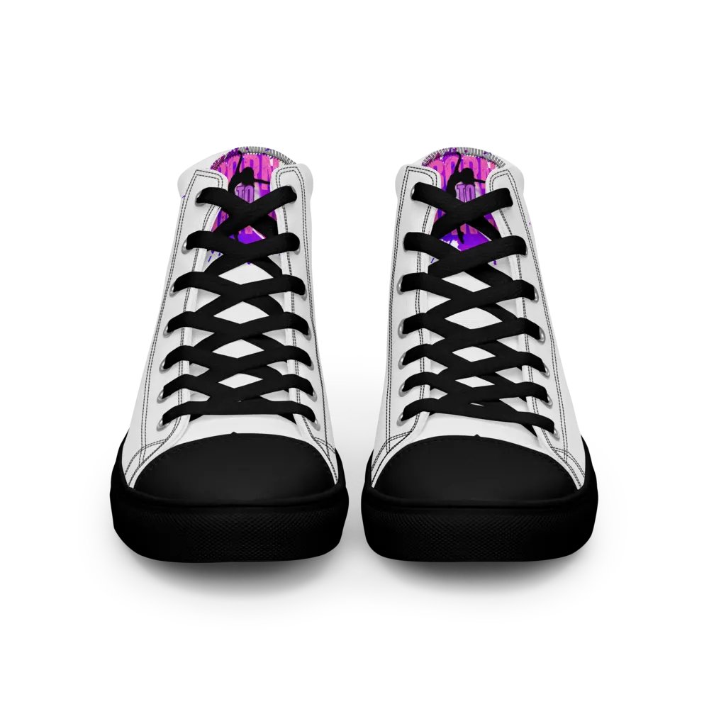 Retro Born to Dance Splash Her Silhouette High Tops product image (4)