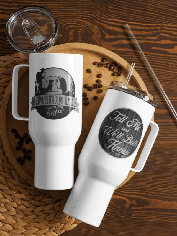 Tell Me and We’ll Both Know Travel Mug product image (8)