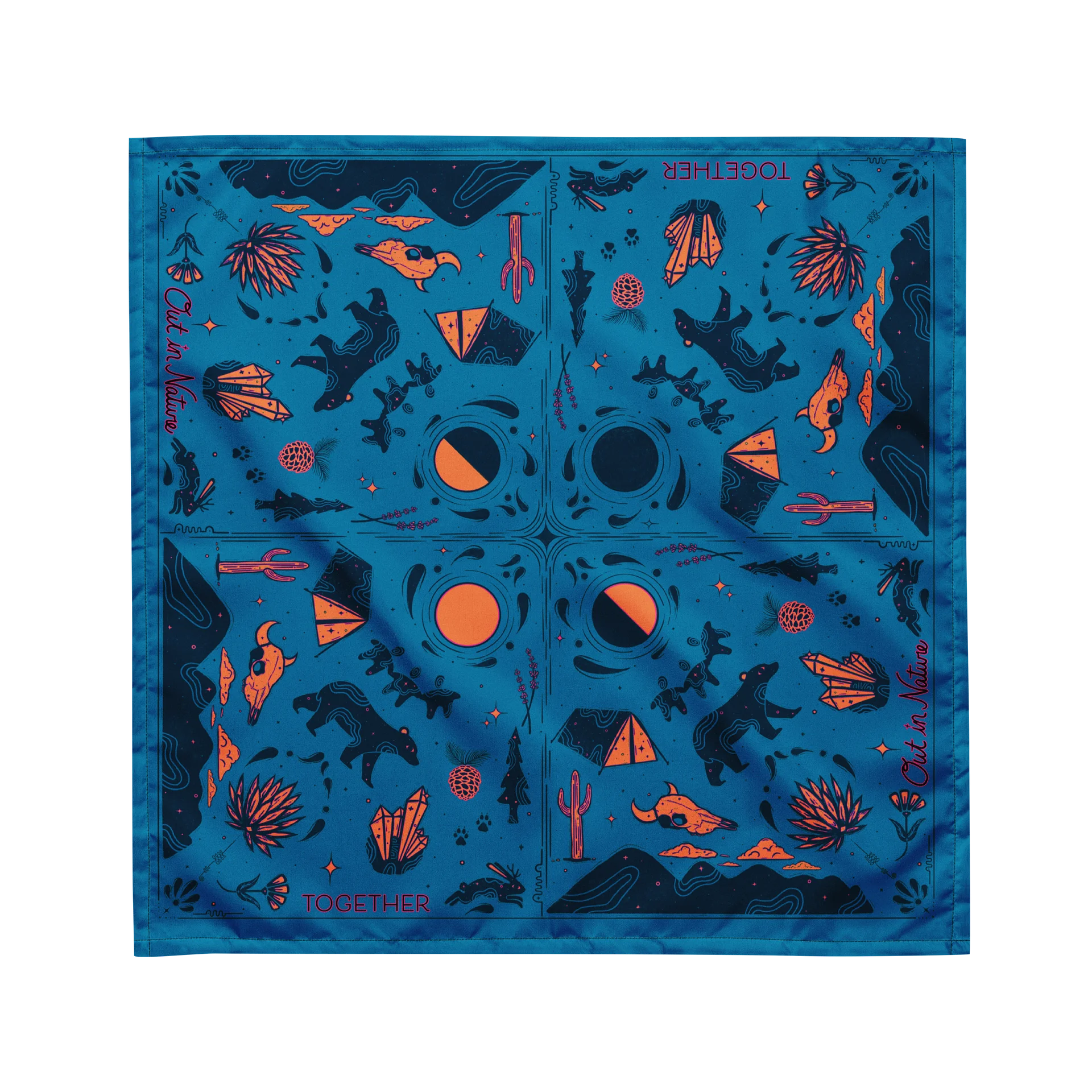 Out in Nature Bandana — Symmetrical Desert Print product image (1)