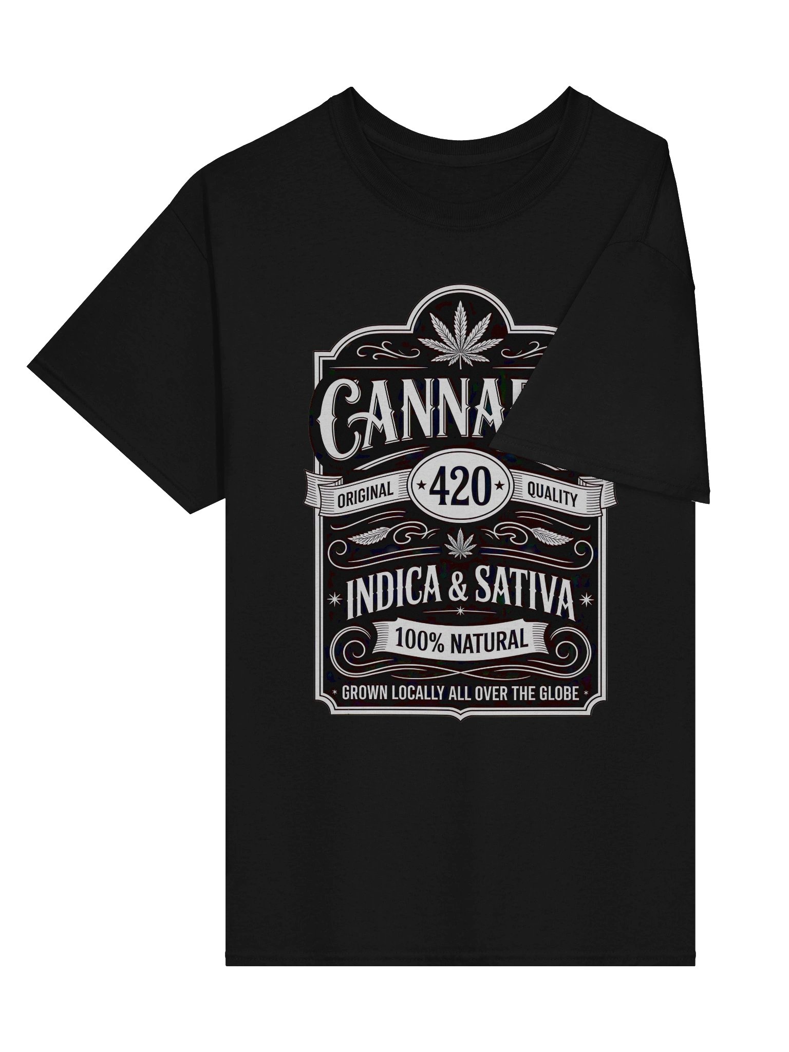 CANNABIS 420 - Vintage Label Design - Stoner T-Shirt product image (7)