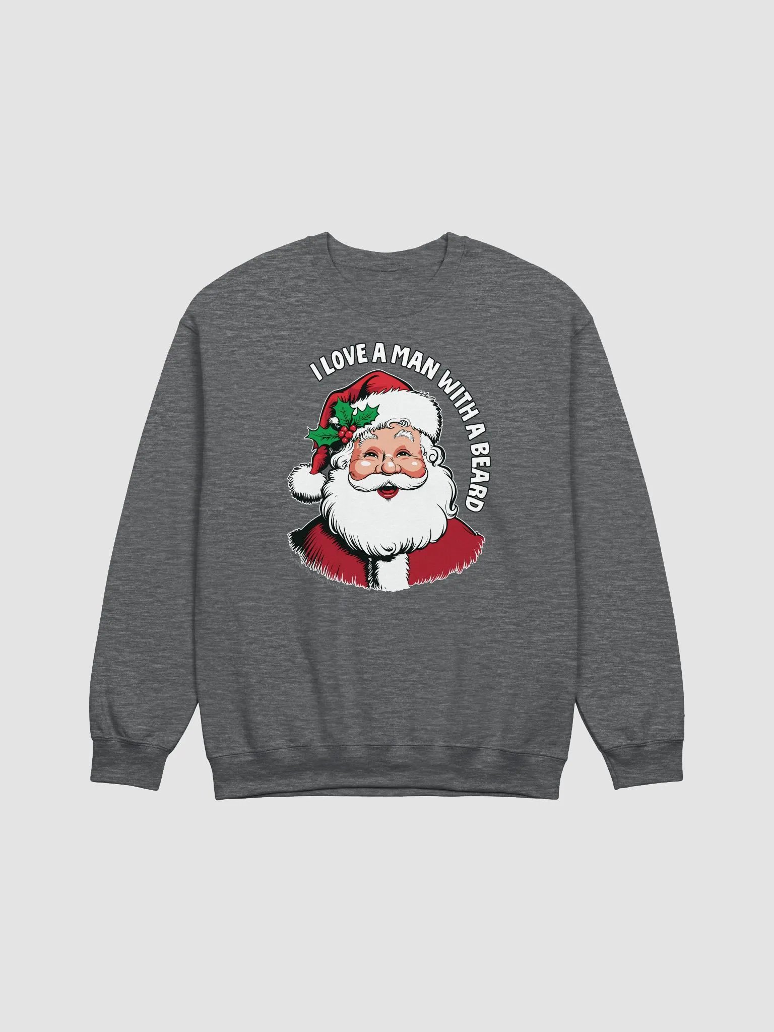 Holiday - I Love A Man With A Beard - Santa sweatshirt product image (2)