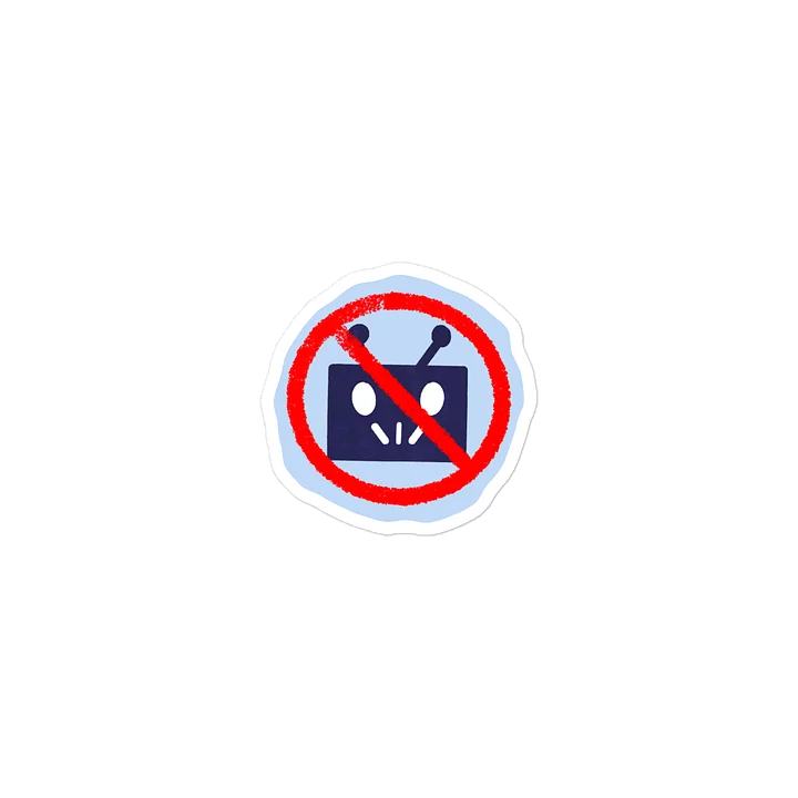 Just Say NO Robot Head Sticker product image (2)